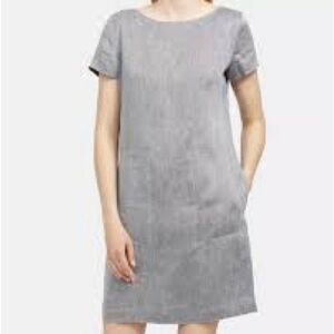Theory‎ Gray Mini Dress with Short Sleeves